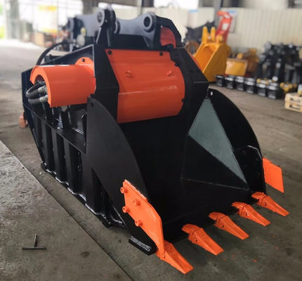acheter 1-8m3 Excavateur en acier à haute résistance Broyeur de roche Seau 350 bar online manufacture